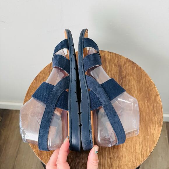 BOC Black Fabric Strappy Slingback Sandals Women’s Size 8 - Picture 6 of 10